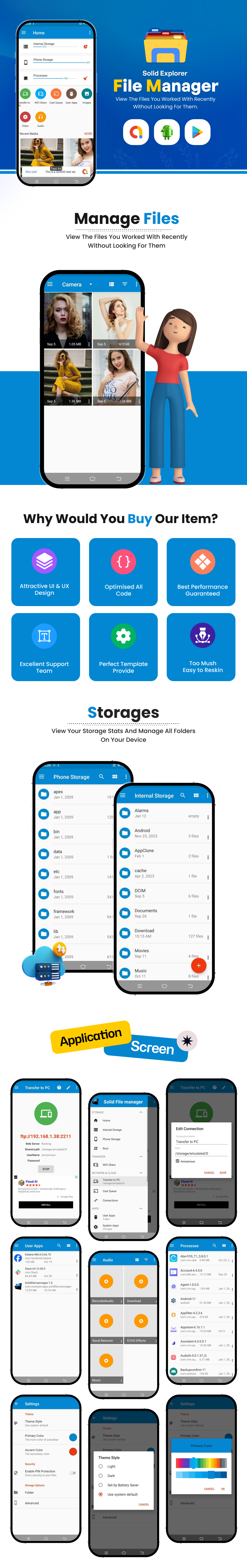 Solid Explorer File Manager | Turbo File Manager | OTG File Manager |  Android app | Admob Ads