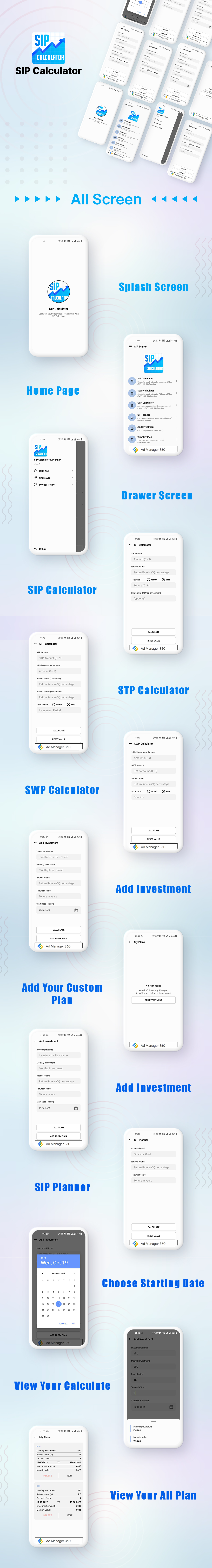 SIP Calculator | SIP Investment Calculator | Android App | Admob Ads | v4.0