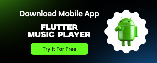 Flutter Music Player - Online MP3 (Songs) App With PHP Admin Panel | 10.0
